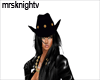 blk cowgirl hat