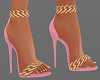 H/Pink Chain Heels