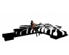 sofa black e white
