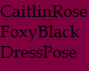 Caitlin Black Dress Foxy