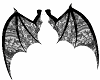 Black Lace Bat Wings