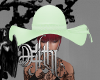chain hat green