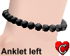 PearlsBlack Anklet left