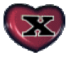 X heart letter