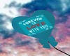 Teal Love Balloon