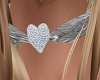 Silver Heart Collar