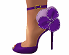 Purple rose petals shoes
