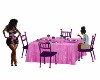 Pink Purple Dining Tbl