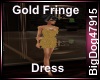 [BD] Gold Fringe Dress