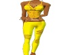 2piece lace outfit yello