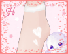 |H| Feet Heart White