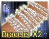 Bracelet (white glitter)