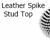 Leather Spike Stud Top