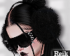 ᴿ fur ear muffs goth