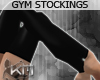 +KM+ Gym Stockings Black