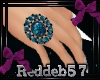*RD* Teal Right Ring