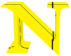 letter N yellow