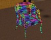 Rainbowish Wicker Chair