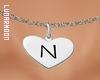 Letter N Necklace