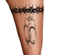 handcuff tattoo leg