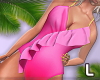 L - Ruffle Swimsuit Pink