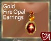 .a Fire Opal Earrings