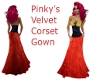 Pinkys Velvet CorsetGown