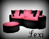 Pink/Black Cuddle Sofa