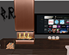 *Z Copper Fireplace & TV