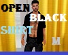 Open Black Shirt M