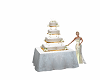 white wedding cake