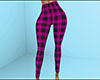 Pink PJ Pants Plaid Lg F