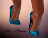 Blue shoes Velvet