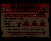 Old warning zombies sign