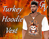 TURKEY HOODIE VEST - M