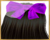 big purple hair bow