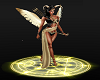 Gold Winged Elf w Bow n Arrows