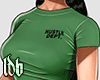 Hustle Tee. BLK & Green