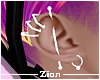 Ear Piercings White