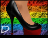 {D} Hot heels Blk & Red