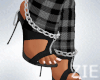 Plaid Sock Shoes Black