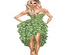 Green lamngo Dress