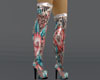 Coral Couture LV Boots