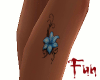 FUN Flower leg tattoo