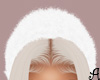 A| Fluffy Headband White