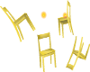 YELLOW FLOATING CHAIRS