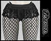 Mini lace skirt+fishnet