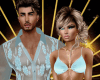 Venus Couple Dress-Blue
