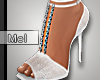 Mel*Elegant White Heels