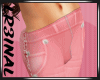 |Salmon Glitter Jeans|